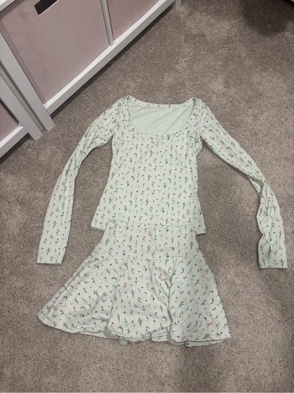 Popflex Meadow Set (Your Favorite Long Sleeve Top + Twirl Skort) - Size XS